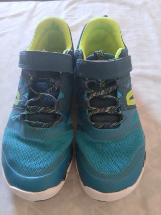 Sneakers sportive per bambini blu e verde