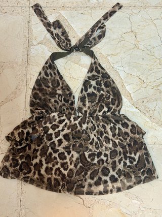 Top leopardo Brownie XXS