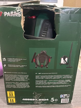 Aspirador Parkside Húmedo y Seco PWD 20 C3