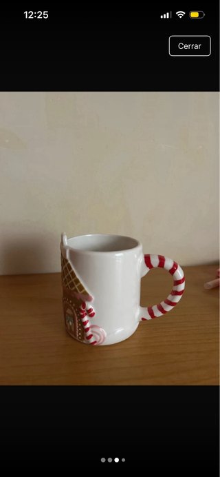 Taza Navideña Diseño Casa Pan de Jengibre