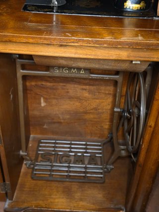 Máquina de Coser Antigua SINGER 1925-mueble SIGMA