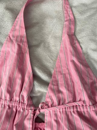 Top Zara Rayas Rosas Talla XS