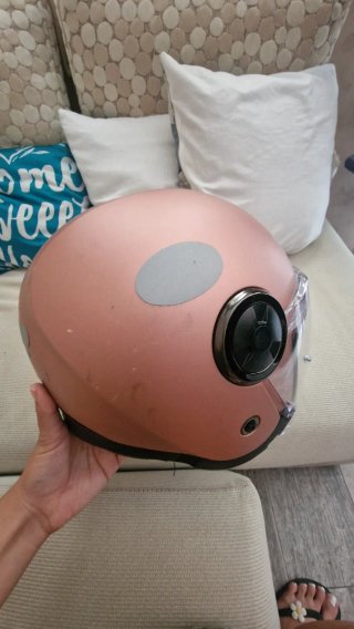 Casco Moto Mujer Rosado LS2