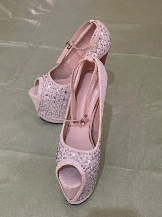 Zapatos tacón Mensini Talla 37 Brillantes