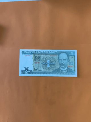 Billete 1 Peso Cubano 2009