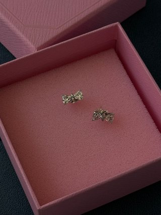 Pendientes Pandora Lazo Brillante Plata