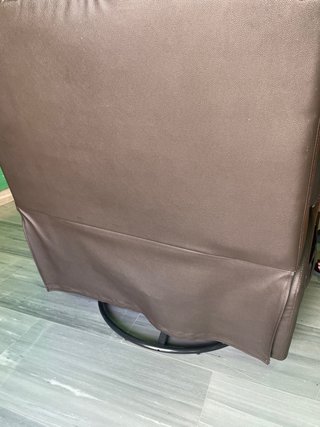 Sillón reclinable de piel con masajeador