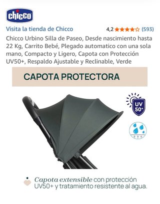 Silla de Paseo Chicco Urbino Verde