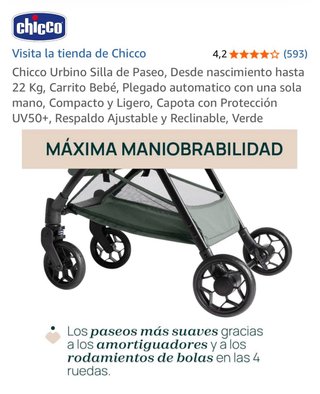 Silla de Paseo Chicco Urbino Verde