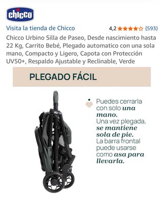 Silla de Paseo Chicco Urbino Verde