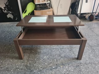 Mesa de centro madera y cristal