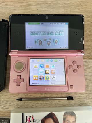 Nintendo 3DS Rosa + Accesorios
