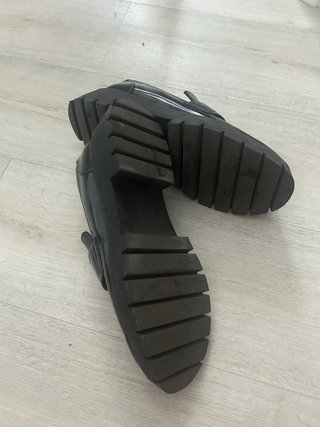 Mocasines negros plataforma