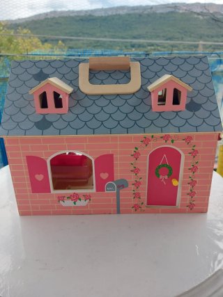 Casita de muñecas madera Playvite completa