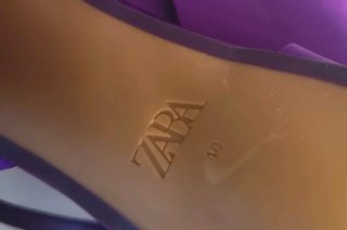Zapatos Zara Talla 40 Morado