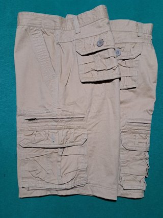Bermuda cargo uomo beige