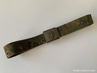 Cinturón militar con águila y corona