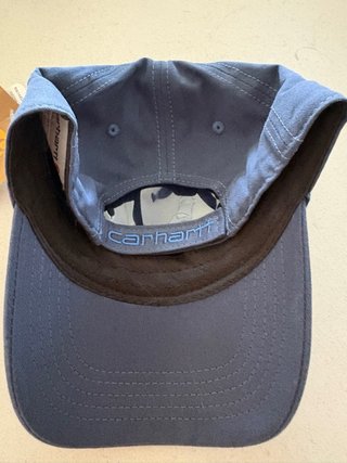 Gorra Carhartt Azul con Parche Marrón