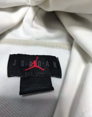 Sudadera Jordan Blanca y Negra