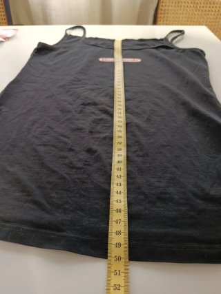 Camiseta tirantes negra "No entiendo" talla M