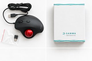 Trackball Sanwa USB Cablato Rosso/Nero
