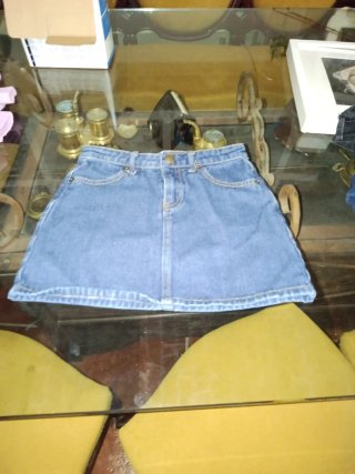 Falda vaquera azul talla 10-11