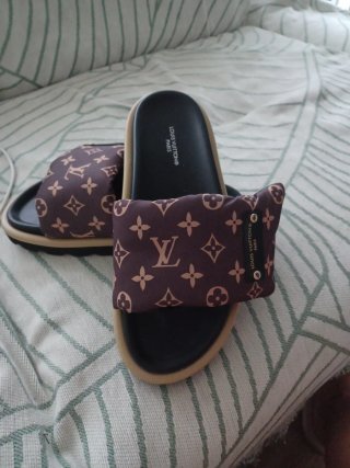 Sandalias Louis Vuitton Monogram Marrón y Negro