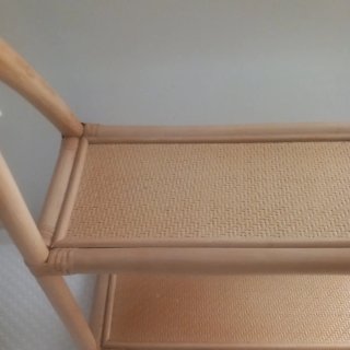 Estantería de Rattan y Madera