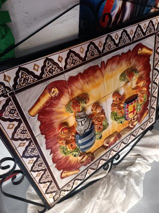 Cuadro Cerámica Artesanal Escudo Familiar