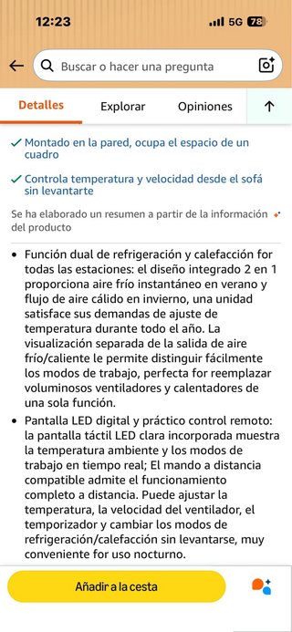 Aire Acondicionado JBKNAN Frío/Calor 2x1