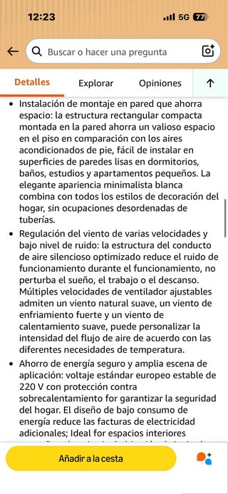 Aire Acondicionado JBKNAN Frío/Calor 2x1