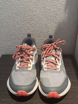 Zapatillas Kiprun JF190 Grip Gris Rosa