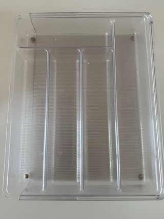 Organizador de cubiertos transparente