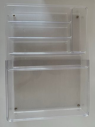 Organizador de cubiertos transparente
