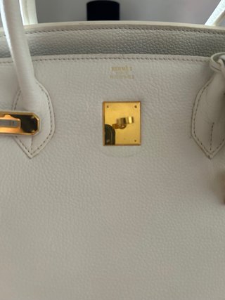 Bolso Hermès Piel Blanco Nuevo