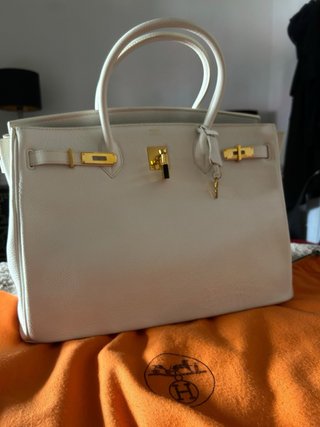 Bolso Hermès Piel Blanco Nuevo