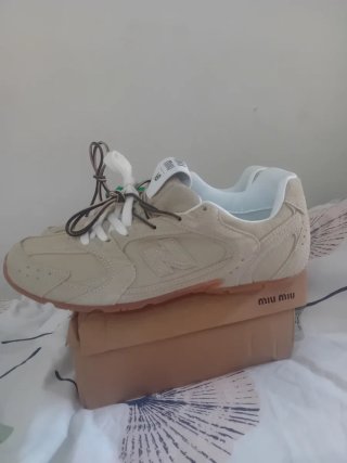 New Balance x Miu Miu Beige