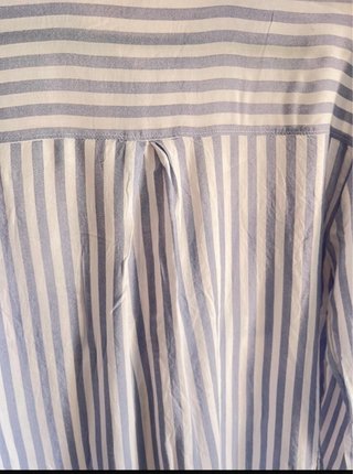 Camisa Rayas Azul y Blanco