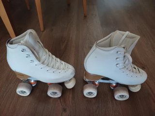 Patines artísticos blancos talla 34,5