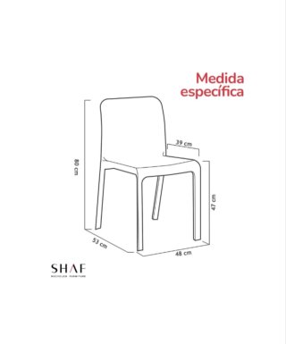 Shaf SP Pack de 6 Sillas plástico negro silla
