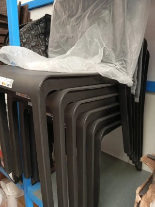 Shaf SP Pack de 6 Sillas plástico negro silla