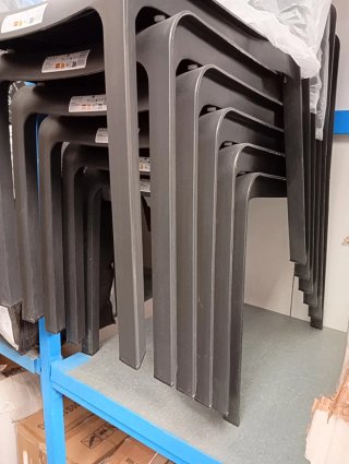 Shaf SP Pack de 6 Sillas plástico negro silla