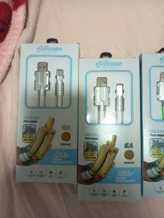 Cables USB y iPhone 120W 6A