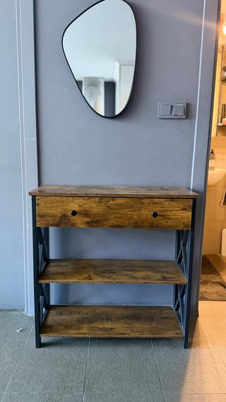 Mueble recibidor estilo industrial