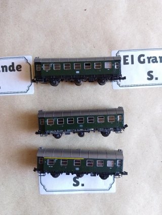 Lote 3 vagones ROCO