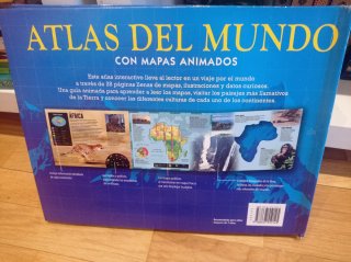 Atlas del mundo con mapas animados