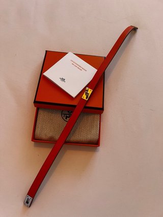 Pulsera Doble Vuelta Kelly Hermes Naranja