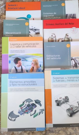 Libros de clase CFGM y CFGS Automoción
