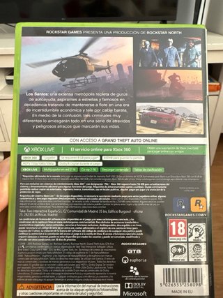 Grand Theft Auto V Xbox 360