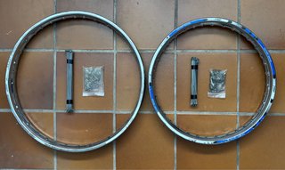 Llanta ó Aro y Radios de Moto 18 y 21